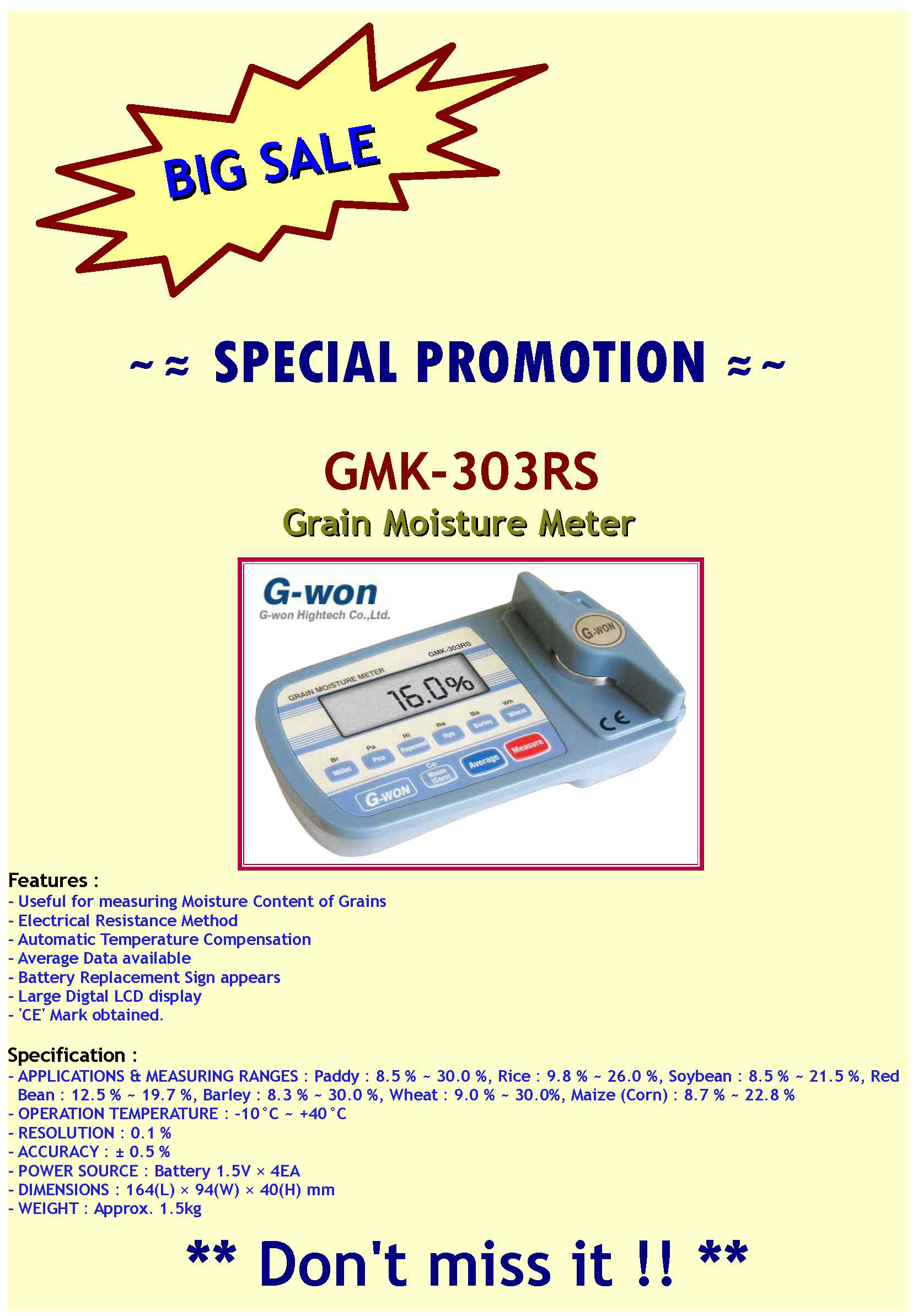 Special Price_GMK303RS